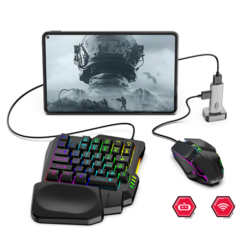 5 in 1 Mobile Game Converter K - مراجعة Gaming Keyboard And Mouse Set وسعره
