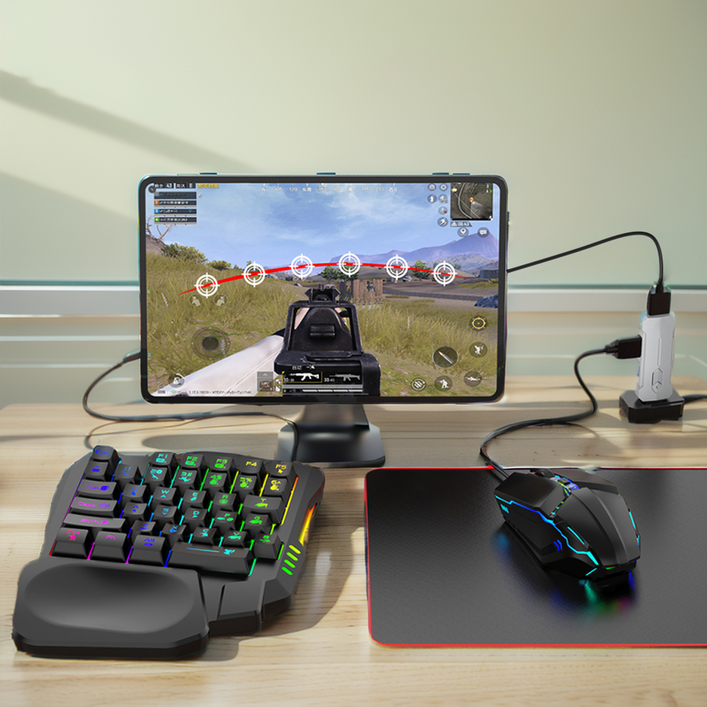 5 in 1 Mobile Game Converter K - مراجعة Gaming Keyboard And Mouse Set وسعره