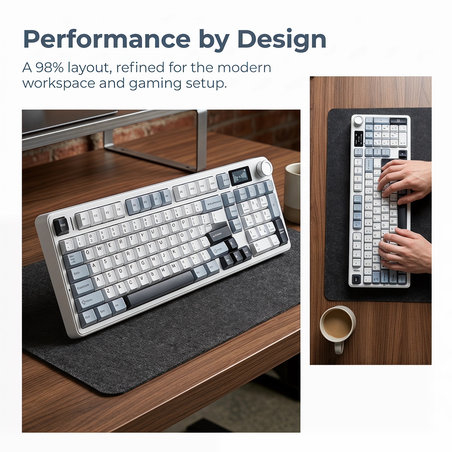 New AULA F99 Max Gasket Mechan - مراجعة Gaming Keyboard Mechanical Wireless وسعره