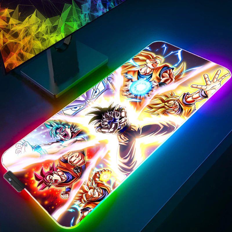 LED Mouse pad Dragon Ball Comp - مراجعة Gaming Keyboard Noise وسعره