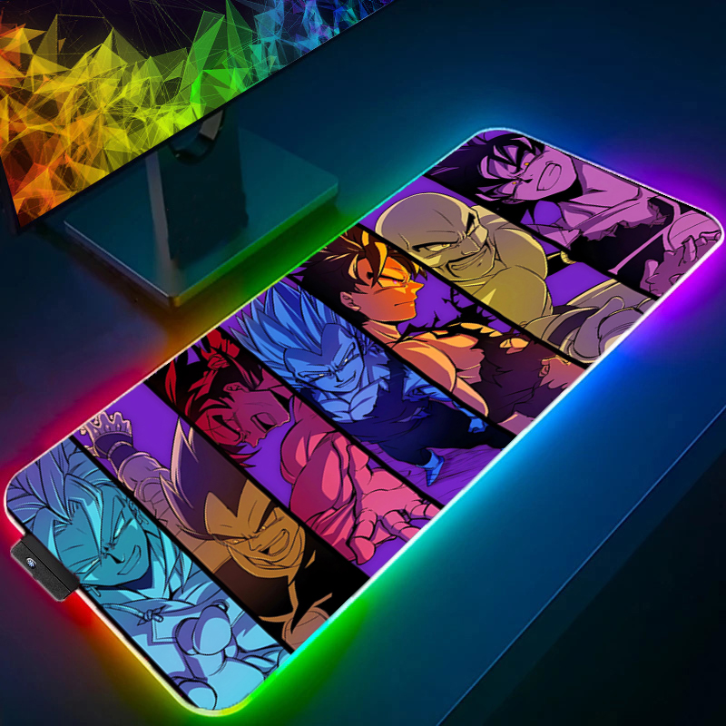 LED Mouse pad Dragon Ball Comp - مراجعة Gaming Keyboard Noise وسعره