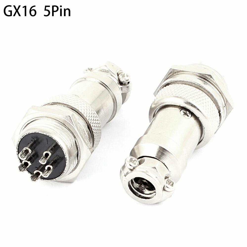 1set GX16 5P Aviation Plug 16m - مراجعة Aviator Connector Kit وسعره