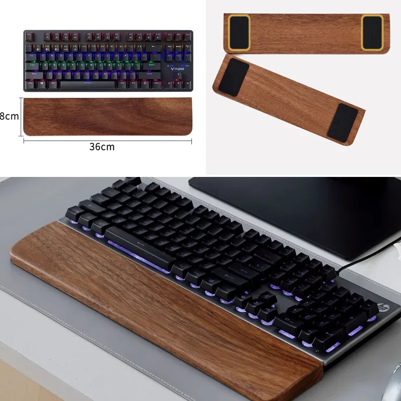 Solid Wood Keyboard Palm Rest  - مراجعة Wrist Rest Wood وسعره