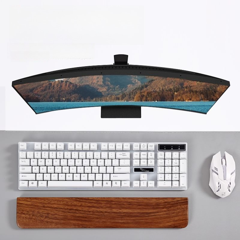 Solid Wood Keyboard Palm Rest  - مراجعة Wrist Rest Wood وسعره
