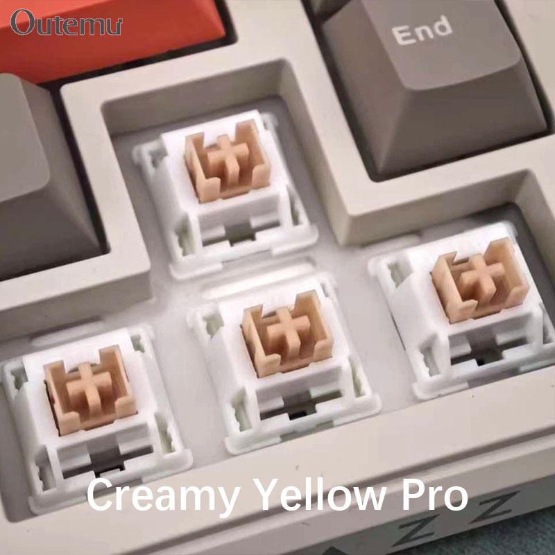 Outemu Cream Yellow Pro Switch - مراجعة Gaming Keyboard That Is Quiet وسعره