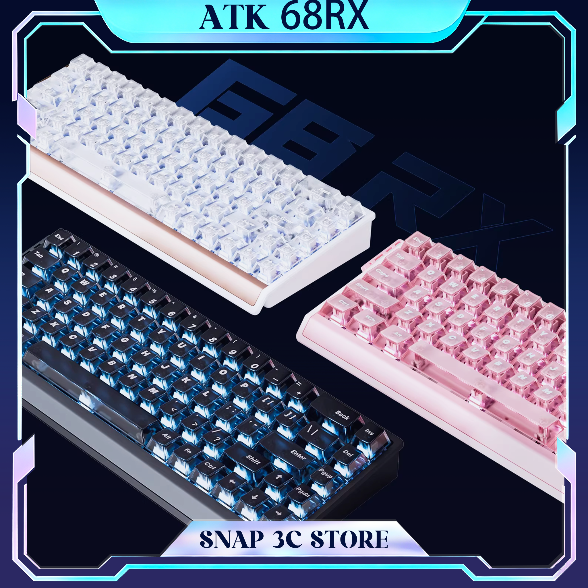 ATK 68RX Magnetic Switch Gamin - مراجعة Gaming Keyboard Hall Effect Switches وسعره