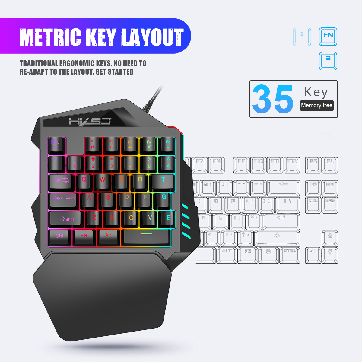 Best sale 35 Keys Film Membran - مراجعة Gaming Keyboard Half وسعره