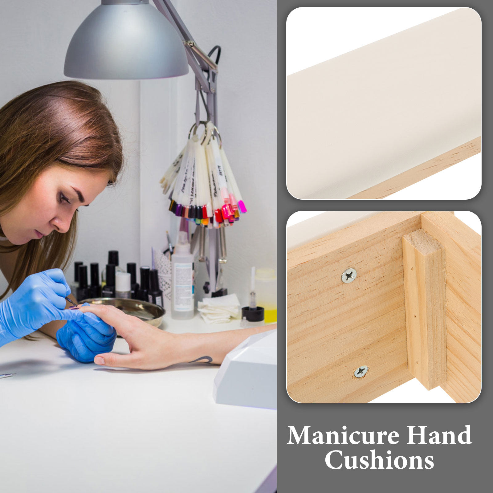 1pc Nail Arm Rest Cushion for  - مراجعة Wrist Rest Wood وسعره