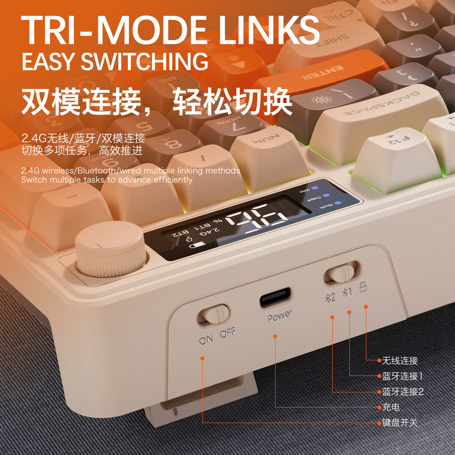 Hot Free Wolf T96 Wireless Dua - مراجعة Gaming Keyboard Mechanical Wireless وسعره