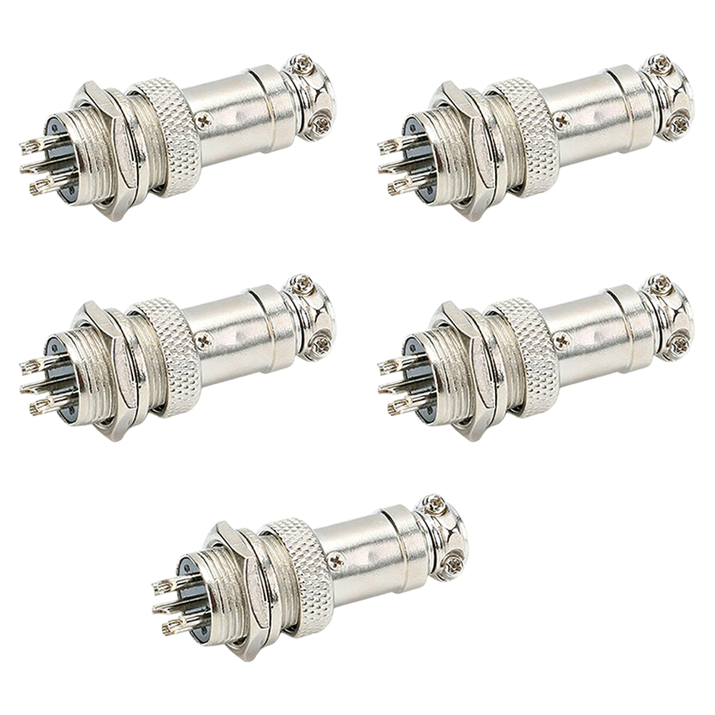 5Pcs GX16 2/3/4/5 Pin Aviation - مراجعة Aviator Connector Kit وسعره