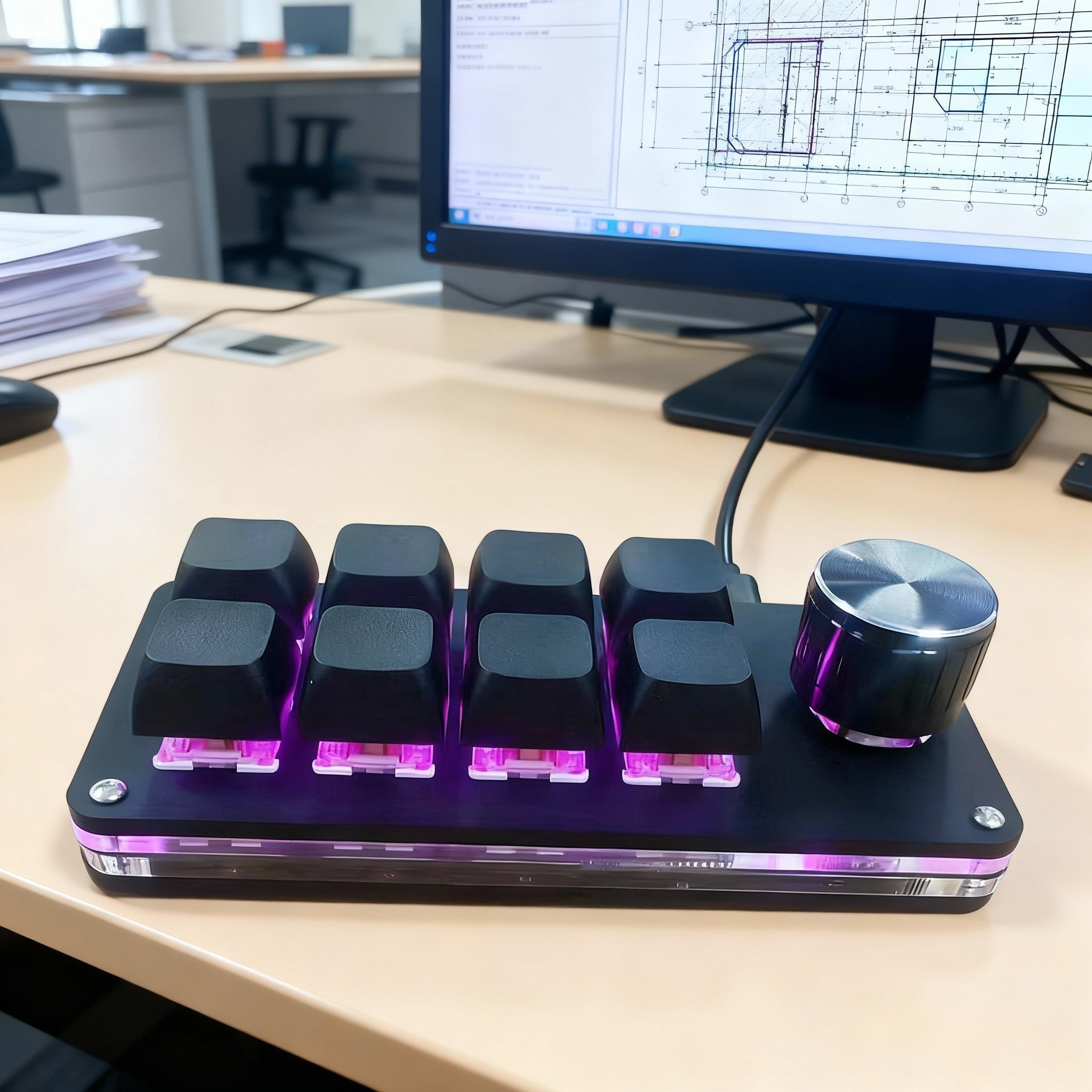 Mini Keyboard with Single Knob - مراجعة Gaming Keyboard Half وسعره
