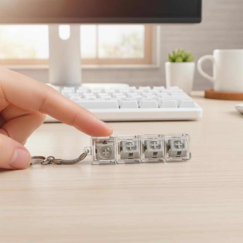 DIY Keychain Keyboards Switch  - مراجعة Mechanical Switch Tester وسعره