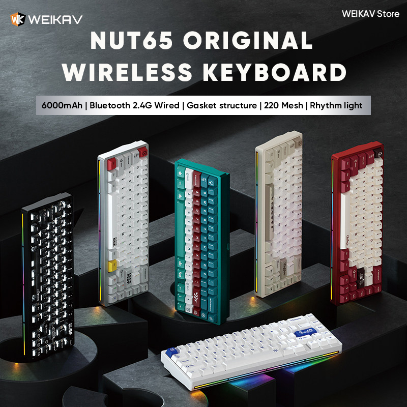 WEIKAV NUT65 Wireless Gaming A - مراجعة Gaming Keyboard Bundle وسعره