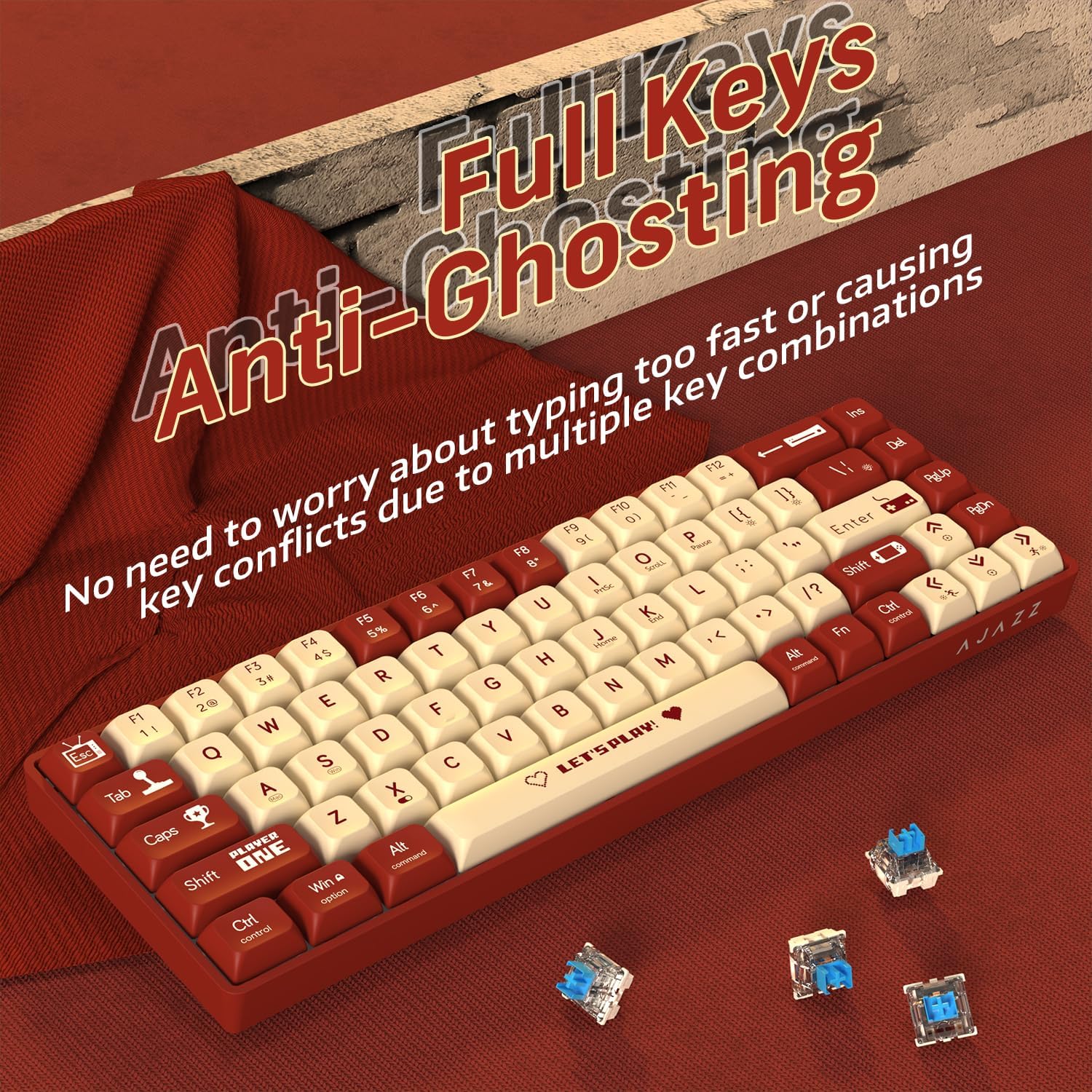 MAMBASNAKE x ATTACK SHARK AK68 - مراجعة Gaming Keyboard Half وسعره