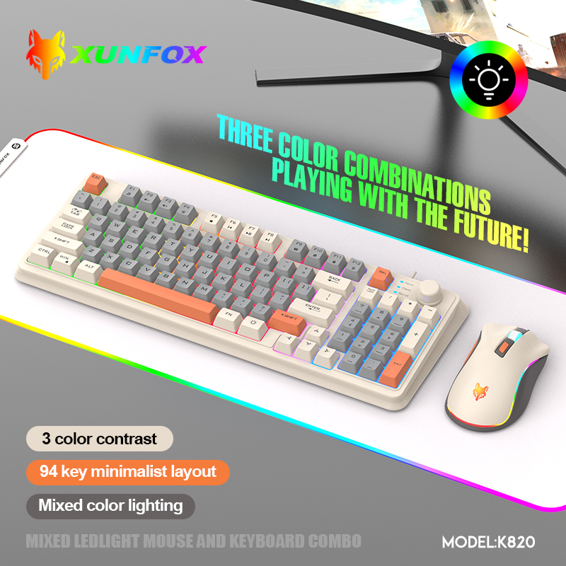 K820 USB Wired Game Keyboard M - مراجعة Gaming Keyboard Mouse Wireless وسعره