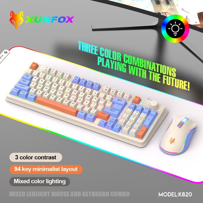 K820 USB Wired Game Keyboard M - مراجعة Gaming Keyboard Mouse Wireless وسعره