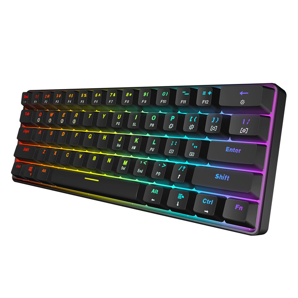 SKYLOONG GK61 Mini Portable 60 - مراجعة Gaming Keyboard Bundle وسعره