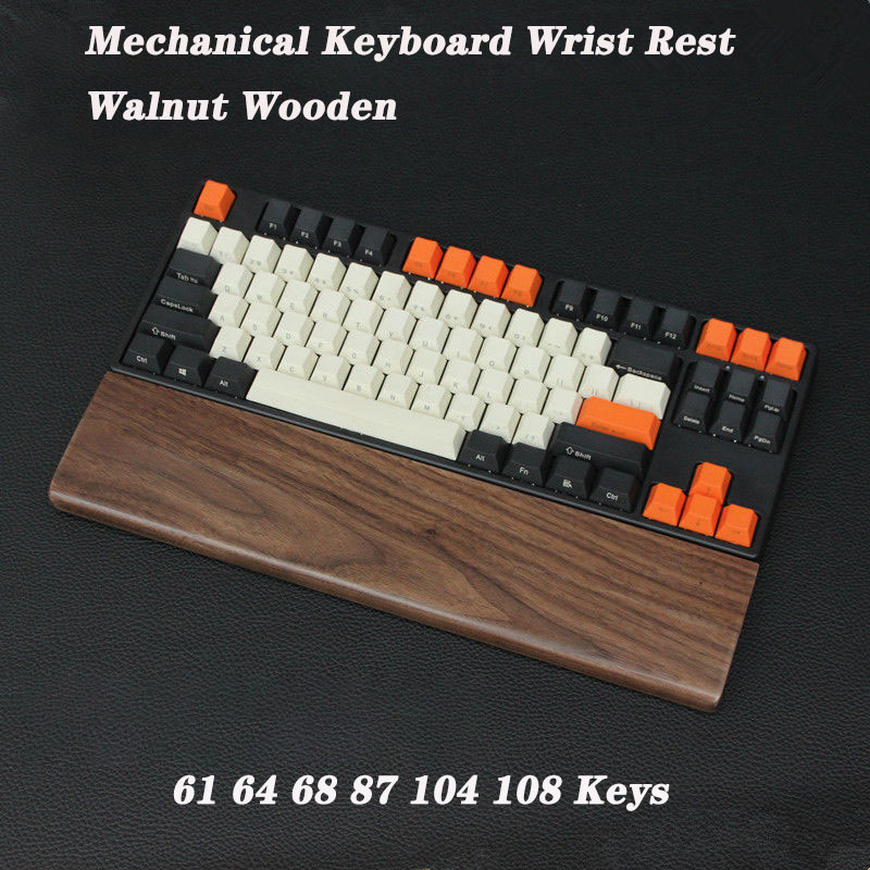 Walnut Wood Mechanical Keyboar - مراجعة Wrist Rest Wood وسعره