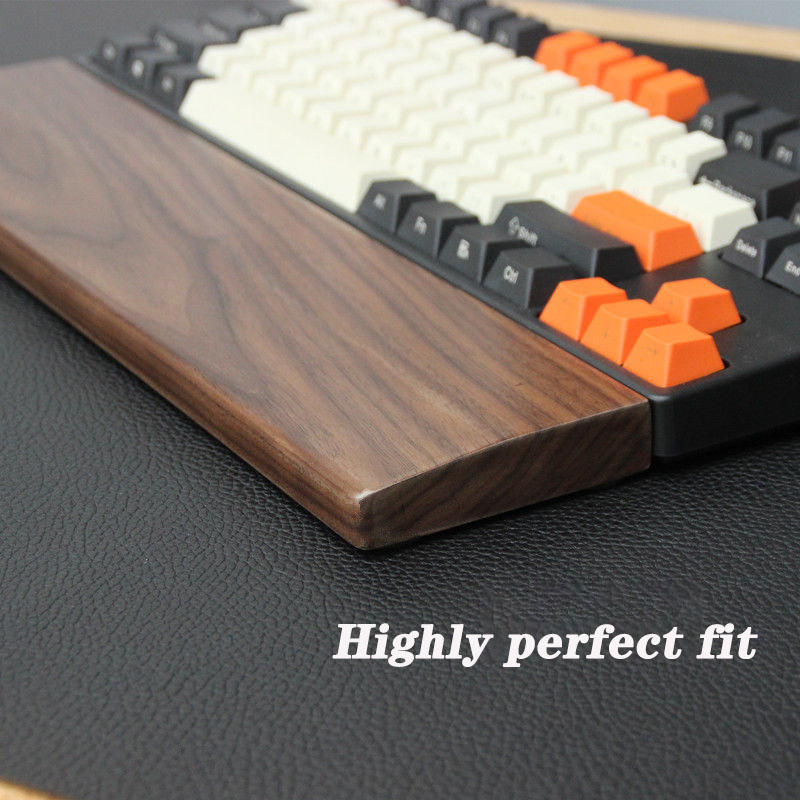Walnut Wood Mechanical Keyboar - مراجعة Wrist Rest Wood وسعره