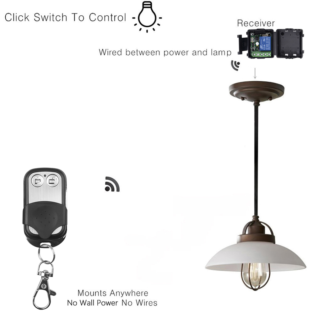 433 MHz DC 12V 24V 1 Channel W - مراجعة Switch Opener Tool وسعره