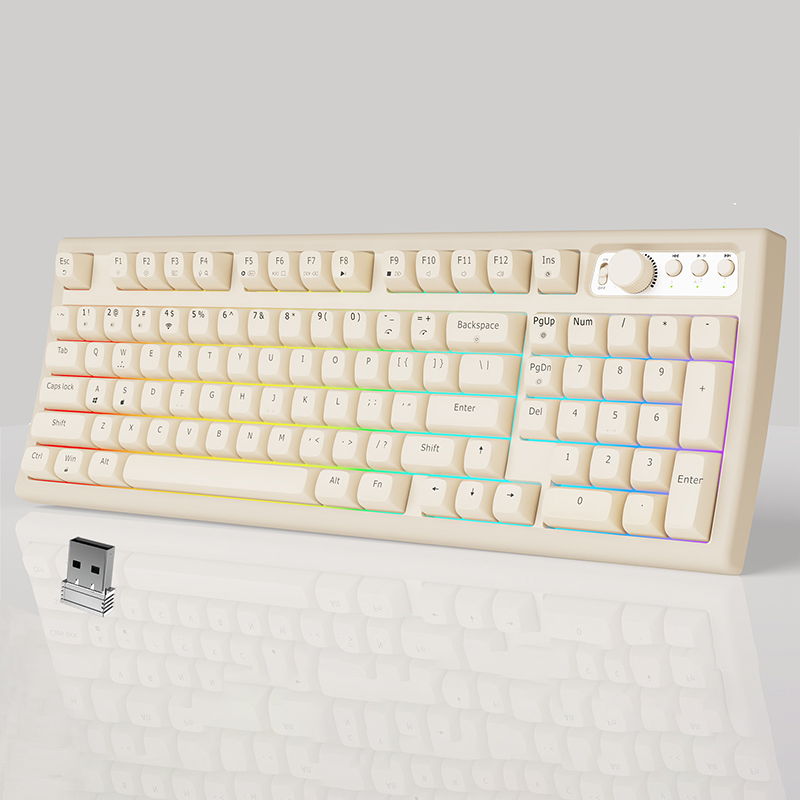 EWEADN V97 Cute Creamy Keyboar - مراجعة Gaming Keyboard That Is Quiet وسعره