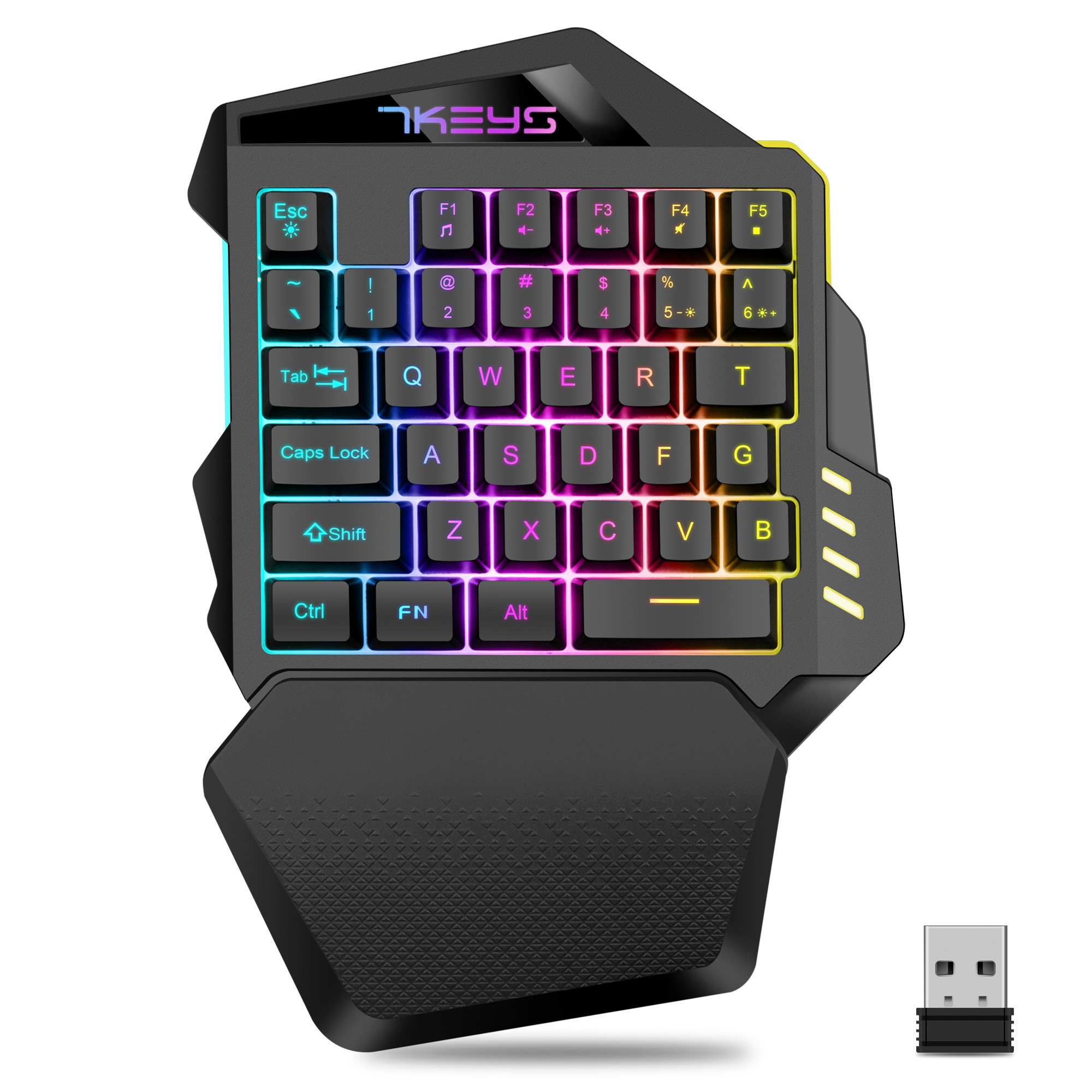 One-handed gaming keyboard 2.4 - مراجعة Gaming Keyboard Half وسعره