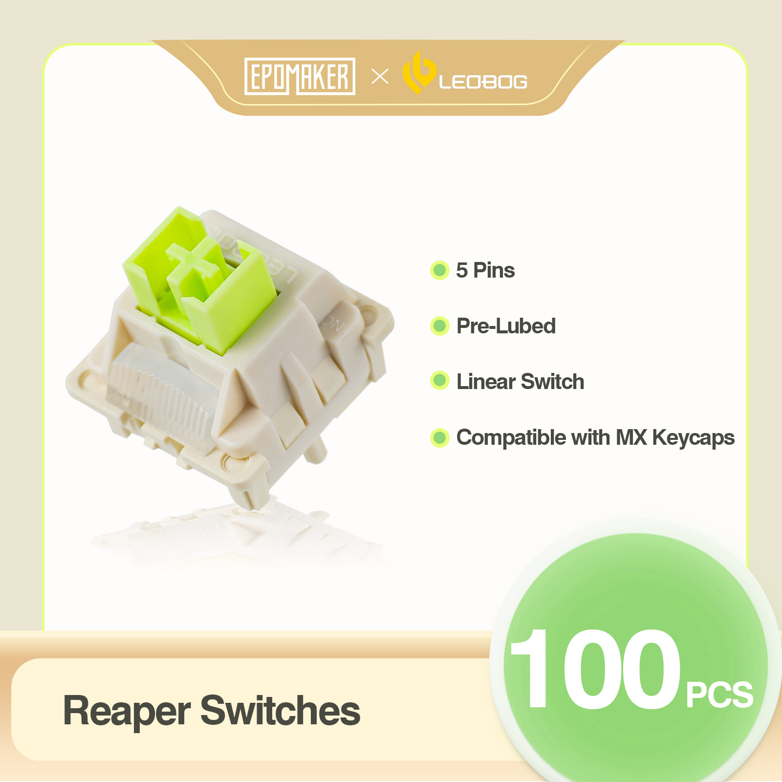 100 Pieces EPOMAKER x LEOBOG R - مراجعة Mechanical Switch Tester وسعره
