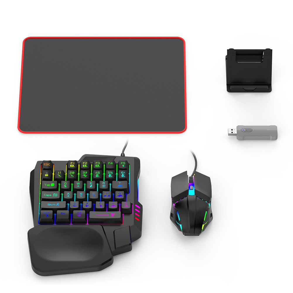 5 in 1 Mobile Game Converter K - مراجعة Keyboard Mouse Bundle Gaming وسعره