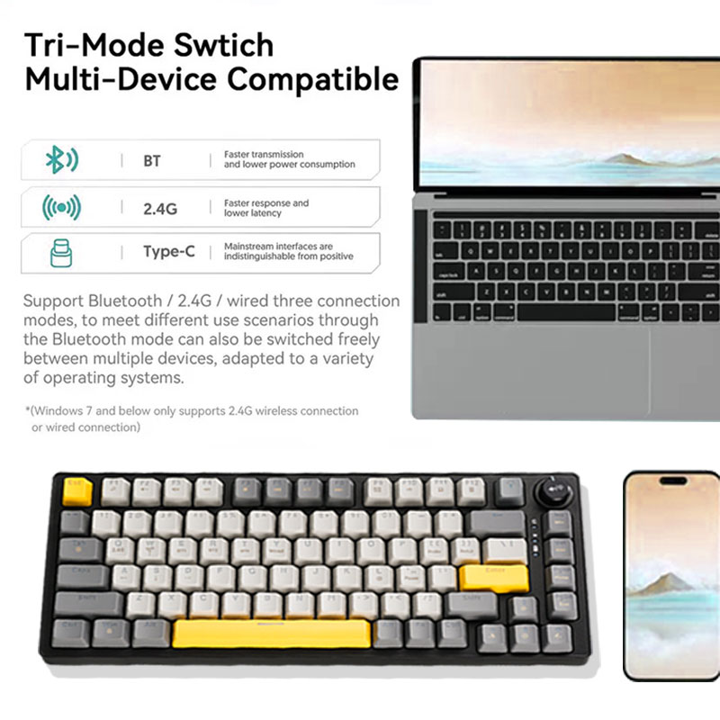 Gianteeth Shark Low Price Cust - مراجعة Gaming Keyboard Mechanical Wireless وسعره