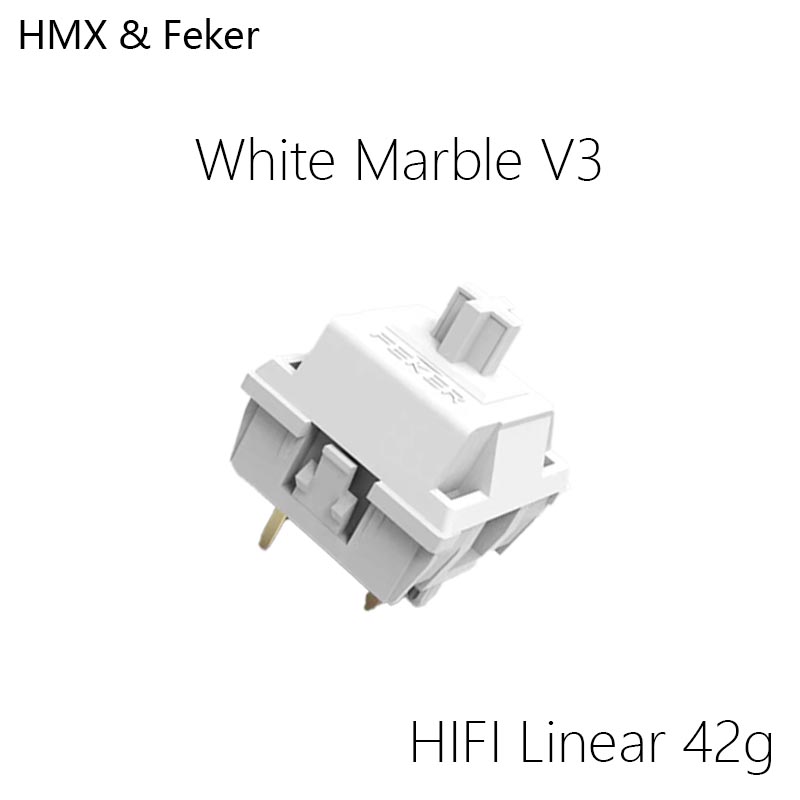 HMX Feker White Marble V3 Hot  - مراجعة Gaming Keyboard Hot Swappable وسعره