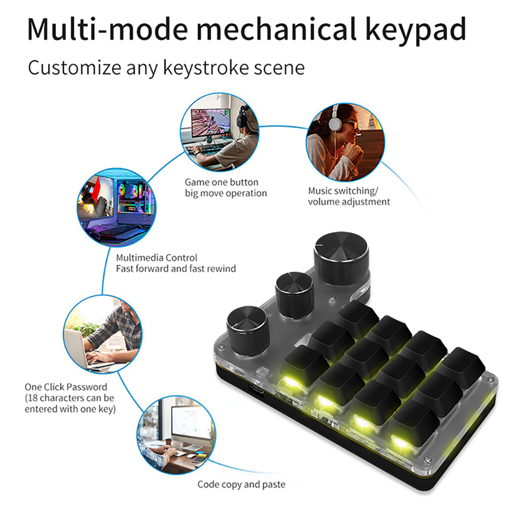 Bluetooth Programming Macro Cu - مراجعة Gaming Keyboard Half وسعره