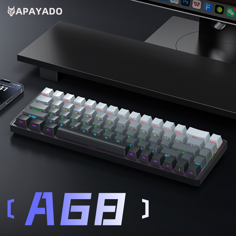 APAYADO A68 Wired Mechanical K - مراجعة Gaming Keyboard Half وسعره