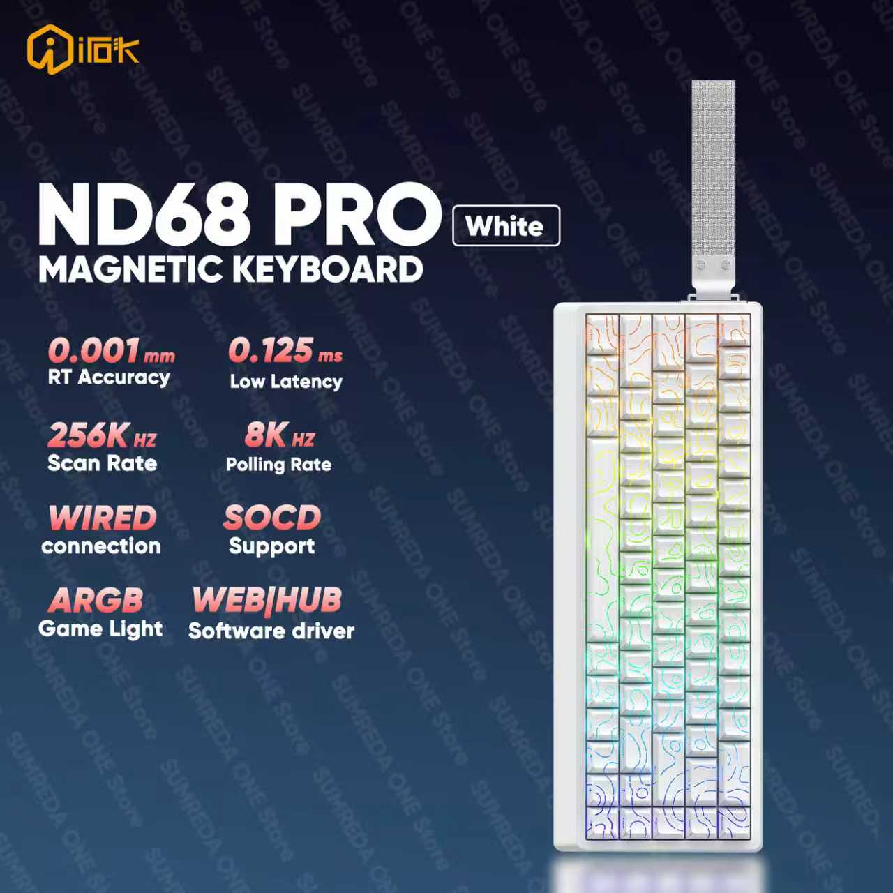 IROK ND68 Pro Gaming Mechanica - مراجعة Gaming Keyboard Hall Effect Switches وسعره