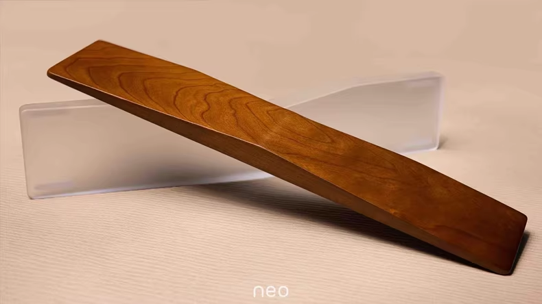 Neo Ergo Palm Rest CustomWoode - مراجعة Wrist Rest Wood وسعره