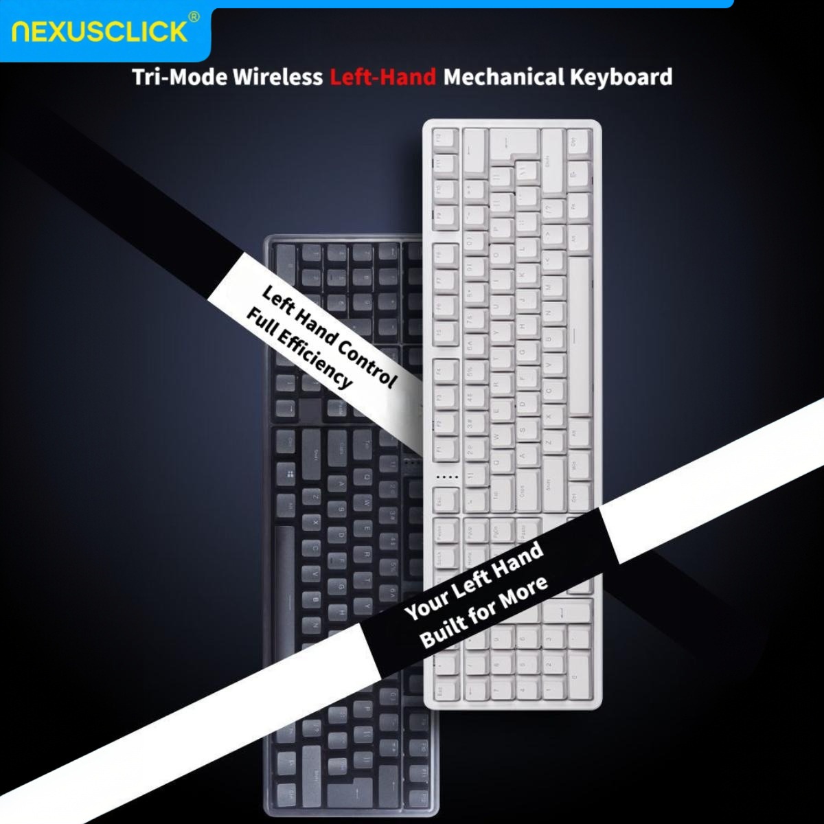 NexusClick Ergonomic Left Hand - مراجعة Gaming Keyboard No Number Pad وسعره
