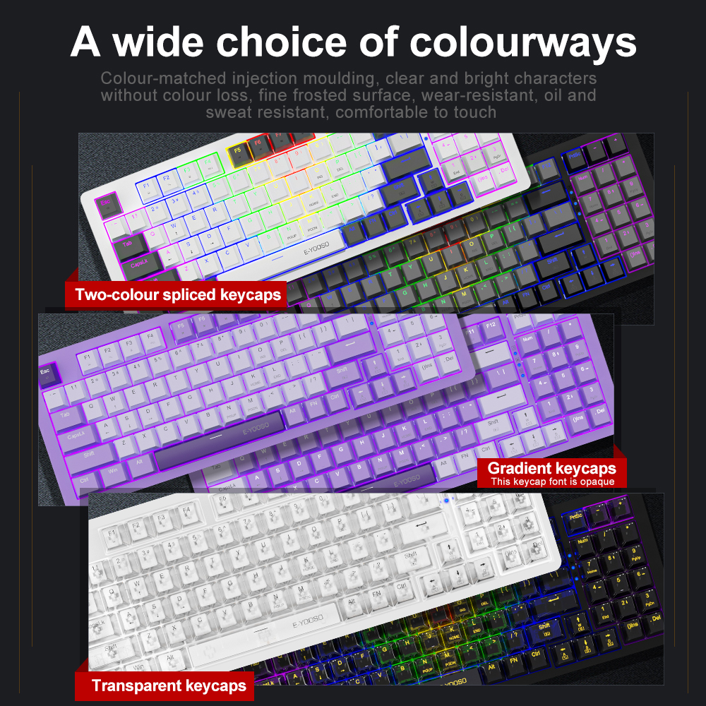 E-YOOSO Z94 USB Mechanical Gam - مراجعة Gaming Keyboard Bundle وسعره
